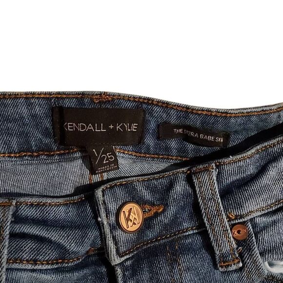 Kendall + Kylie Ultra Babe High-Rise Skinny Jeans Sz 25 - Picture 3 of 3